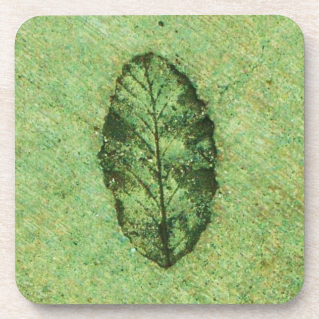 Leaf Fossil Untersetzer (Vorderseite)