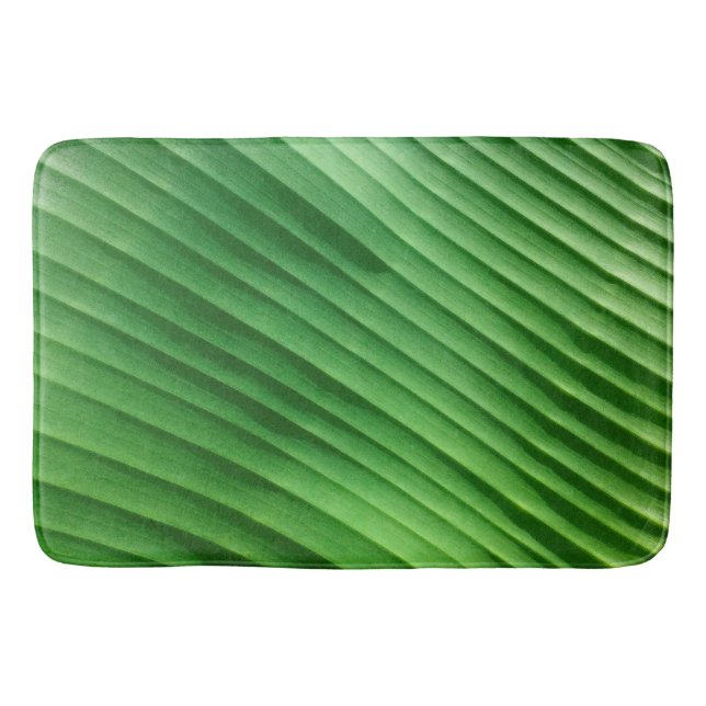 Leaf Green Diagonal Badematte (Vorderseite)