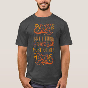 Leaf Herbstbaum Orange Herbstlaubs Saison T-Shirt