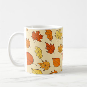 Leaf-Konzept: Muster für Autumn Symbol Kaffeetasse