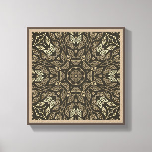 Leaf Line Art Abstrakte originelle Wanddekoration Leinwanddruck