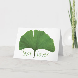 Leaf Lover Tree Hugger Karte