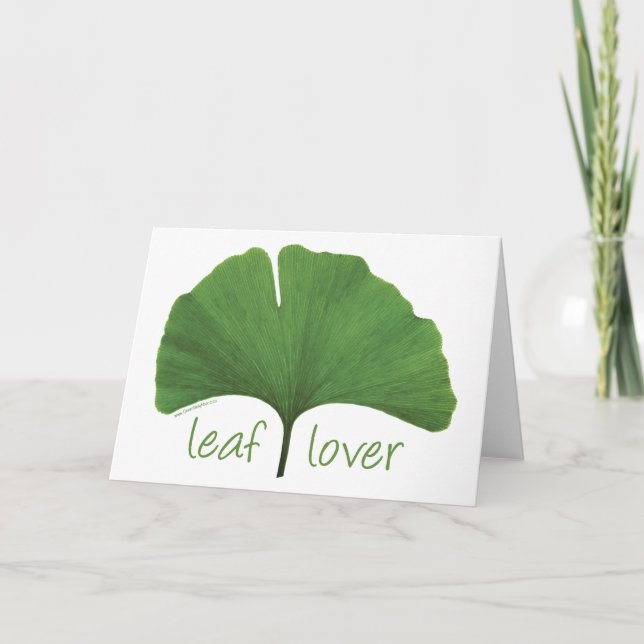 Leaf Lover Tree Hugger Karte (Vorderseite)