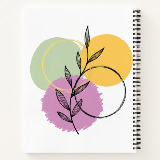 Leaf mit farbigen Flecken Notizbuch
