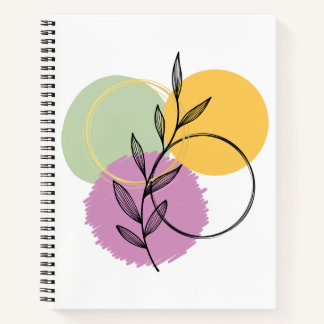Leaf mit farbigen Flecken Notizbuch