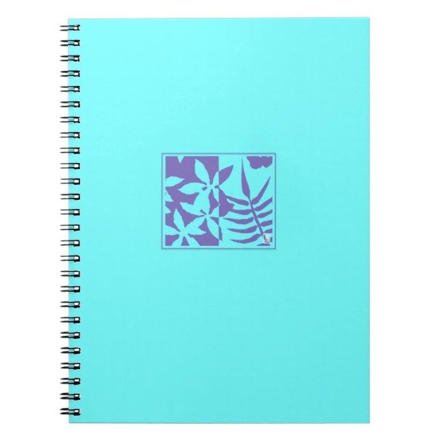 Leaf Motif Spiral Foto Notebook Notizblock (Vorderseite)