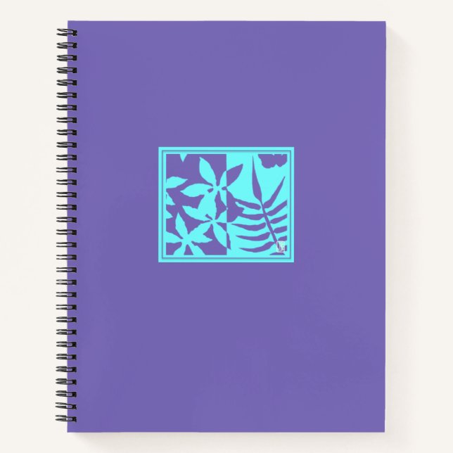 Leaf Motif Spiral Notebook Notizbuch (Vorderseite)
