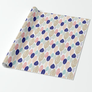 Leaf-Muster - Farben 01 Geschenkpapier
