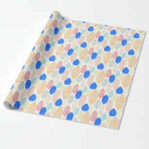 Leaf-Muster - Farben 02 Geschenkpapier