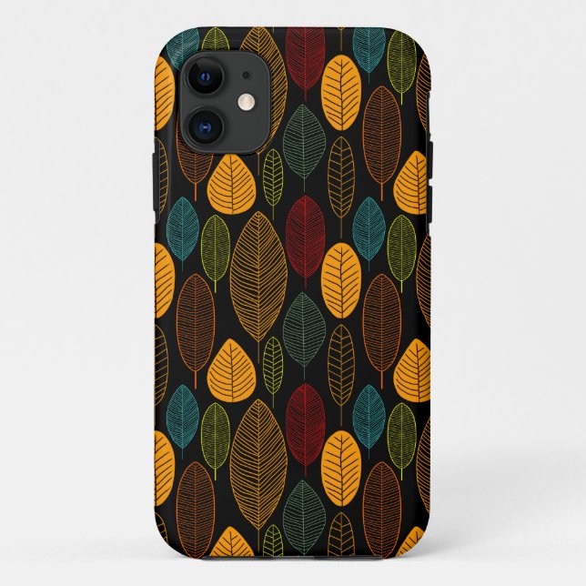 Leaf-Muster - Farben Case-Mate iPhone Hülle (Rückseite)
