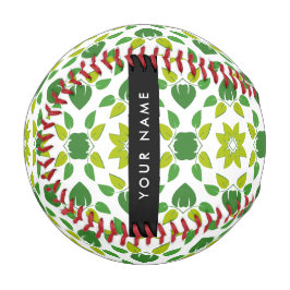 Leaf-Muster, grüne Blätter, Ihr Name Baseball