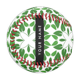 Leaf-Muster, grüne Blätter, Ihr Name Baseball