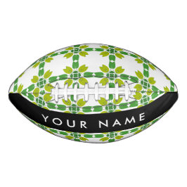 Leaf-Muster, grüne Blätter, Ihr Name Football