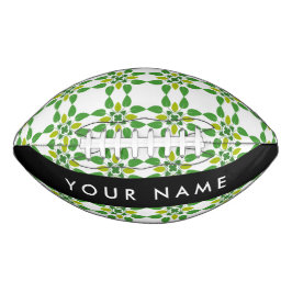 Leaf-Muster, grüne Blätter, Ihr Name Football