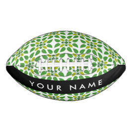 Leaf-Muster, grüne Blätter, Ihr Name Football
