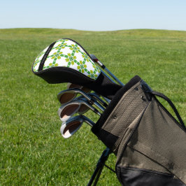 Leaf-Muster, grüne Blätter, Ihr Name Golf Headcover