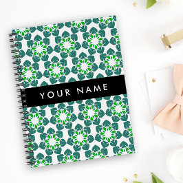 Leaf-Muster, grüne Blätter, Ihr Name Planer