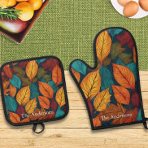 Leaf Muster Herbstfarben Rustikale Herbstleaves