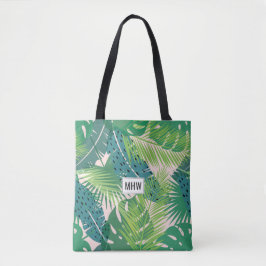 Leaf Muster kundenspezifische Monogramm-Tüten