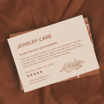 Leaf Muster Schmuck Pflege Danke Karte<br><div class="desc">Einfaches,  modernes Design mit sanften Rosa/Terrakotta-Farben und einem Blatt-Muster auf der Rückseite. Wählen Sie das '' Edit using Design Tool'',  um dieses Design weiter anzupassen. *Empfohlen,  mit Ihrem Computer zu bearbeiten</div>