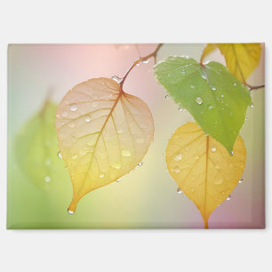 Leaf Nah-up ruhige Natursaison Magnet