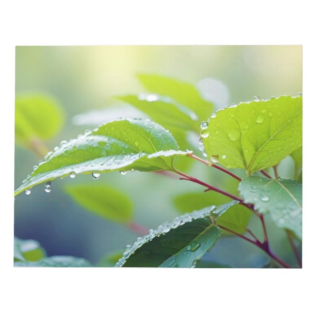 Leaf Nah-up ruhige Natursaison Notizblock (Vorderseite)