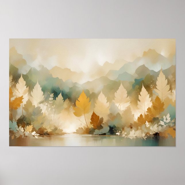 Leaf Nah-up ruhige Natursaison Poster (Vorne)