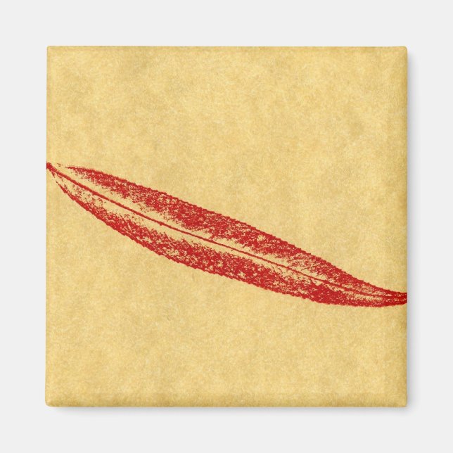 Leaf Nature Print Magnet (Vorne)