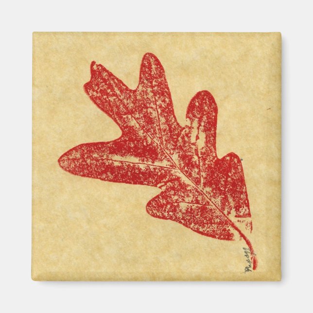 Leaf Nature Print Magnet (Vorne)
