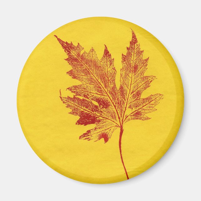 Leaf Nature Print Magnet (Vorne)