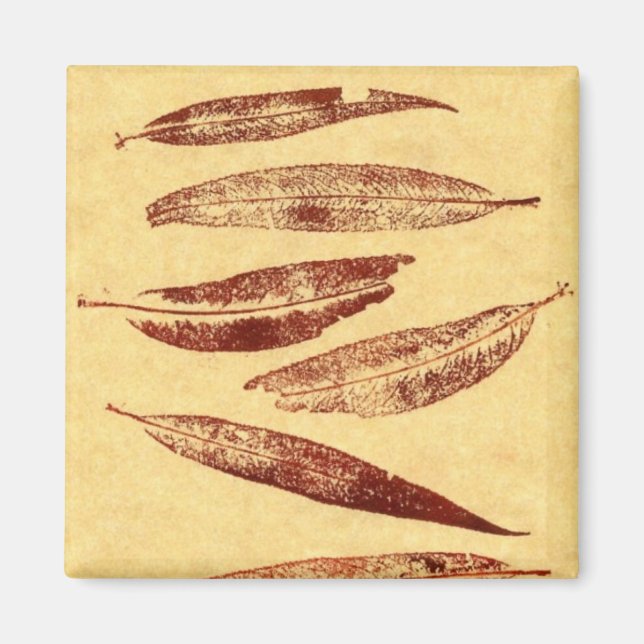 Leaf Nature Print Magnet (Vorne)