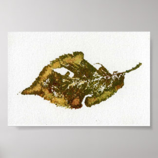 Leaf Nature Print Mini-Poster Poster