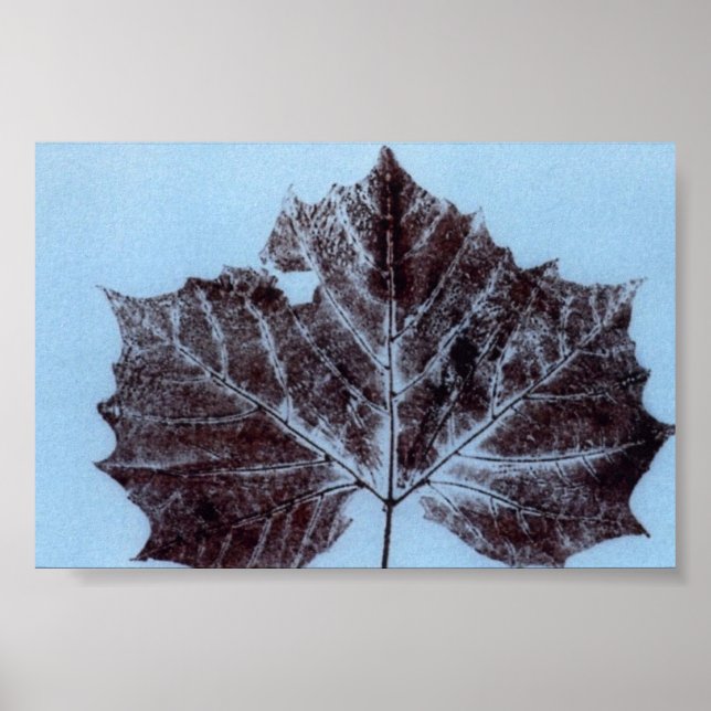 Leaf Nature Print Mini-Poster Poster (Vorne)
