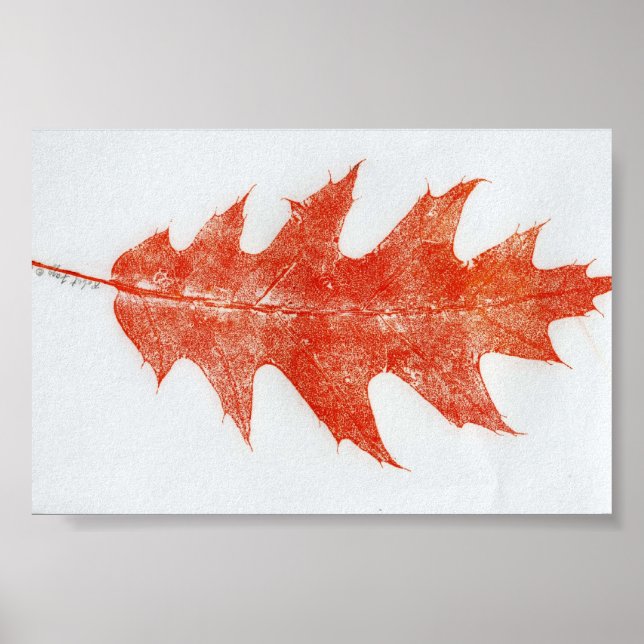 Leaf Nature Print Mini-Poster Poster (Vorne)