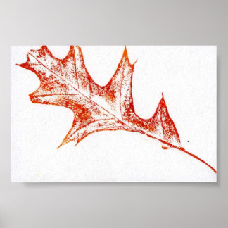 Leaf Nature Print Mini-Poster Poster