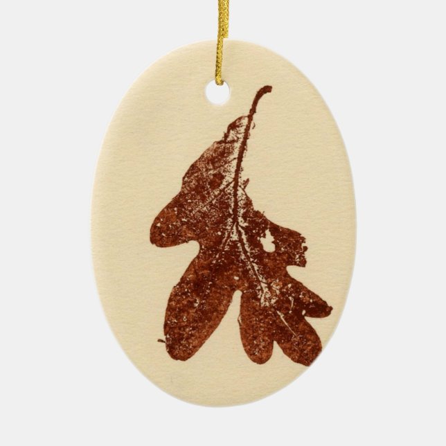 Leaf Nature Print Ornament (Vorne)