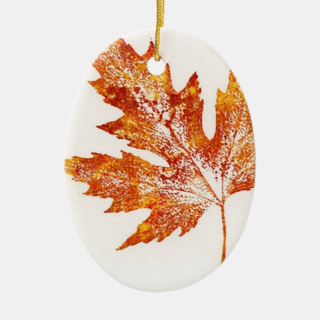 Leaf Nature Print Ornament (Vorne)