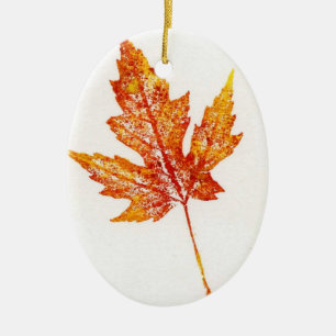 Leaf Nature Print Ornament