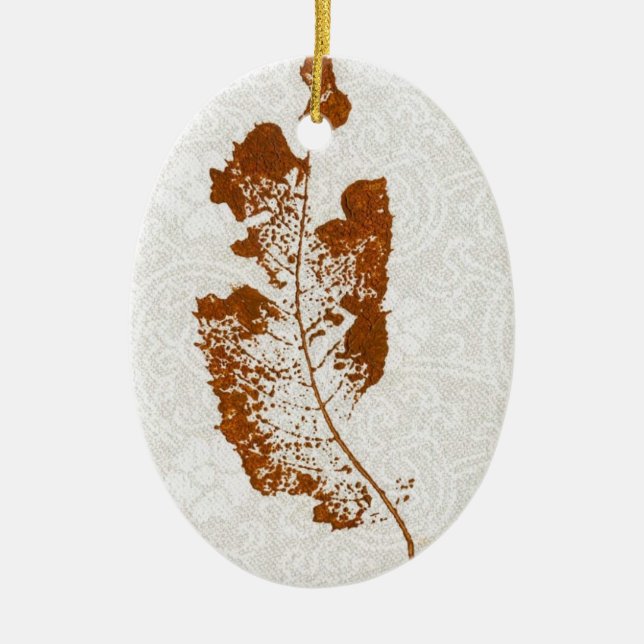 Leaf Nature Print Ornament (Vorne)
