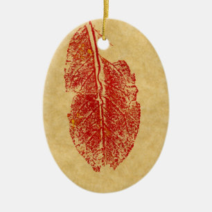 Leaf Nature Print Ornament