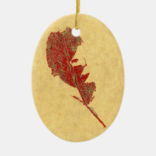 Leaf Nature Print Ornament