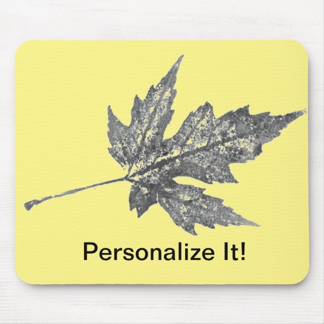 Leaf Nature Prints Mousepad (Vorne)