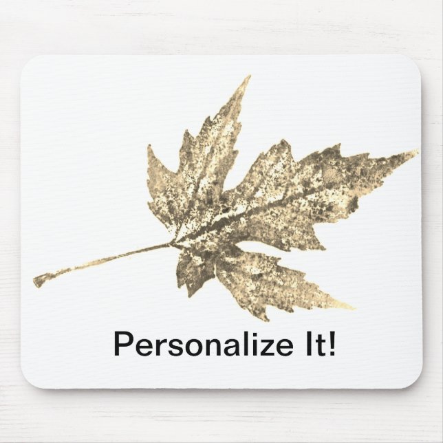 Leaf Nature Prints Mousepad (Vorne)