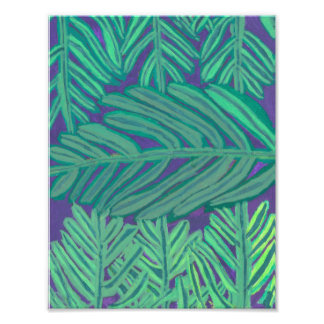 Leaf Night Print Fotodruck