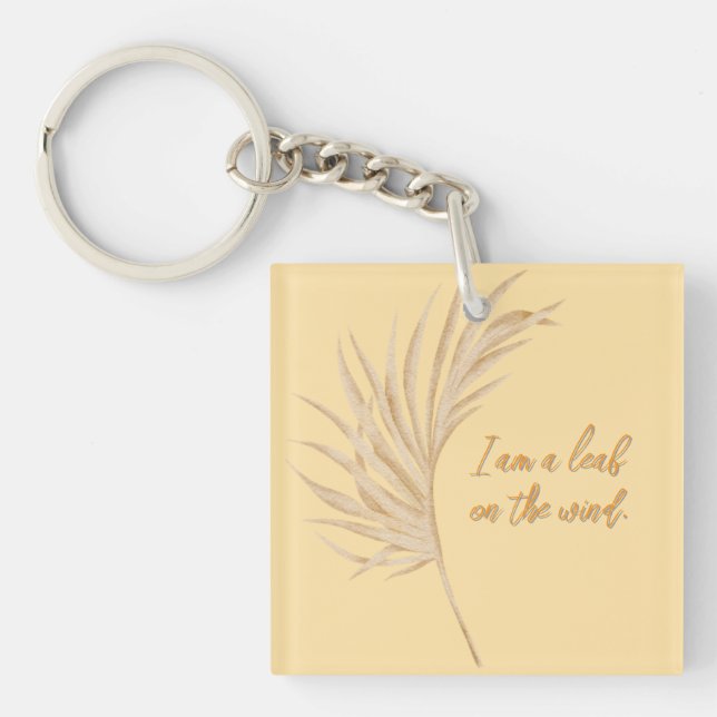 leaf on the wind schlüsselanhänger (Vorderseite)