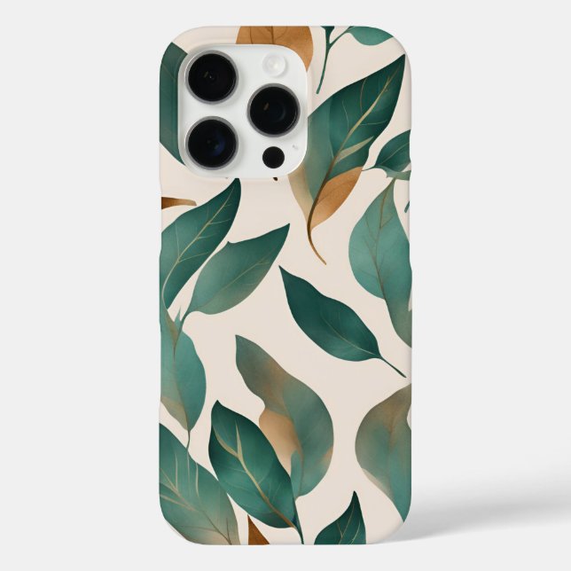 Leaf Pattern iPhone Case (Rückseite)