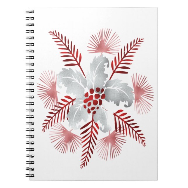 LEAF-PATTERN.PNG-NOTEBOOK NOTIZBLOCK (Vorderseite)