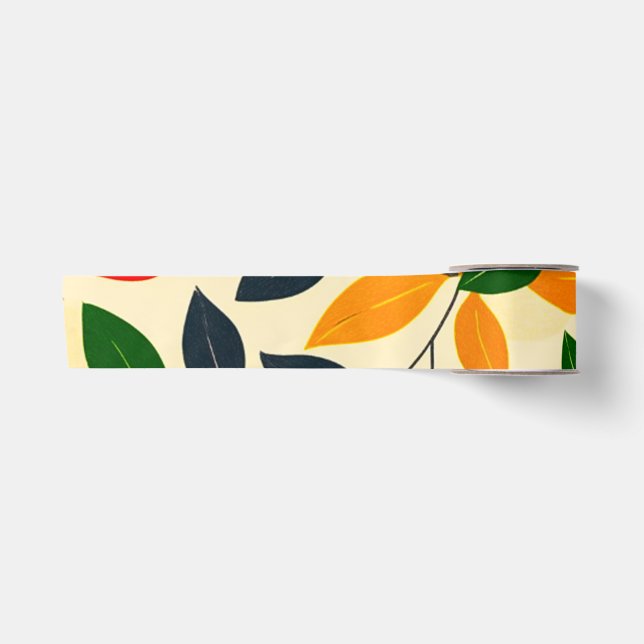 Leaf Pattern Satinband (Vorderseite)