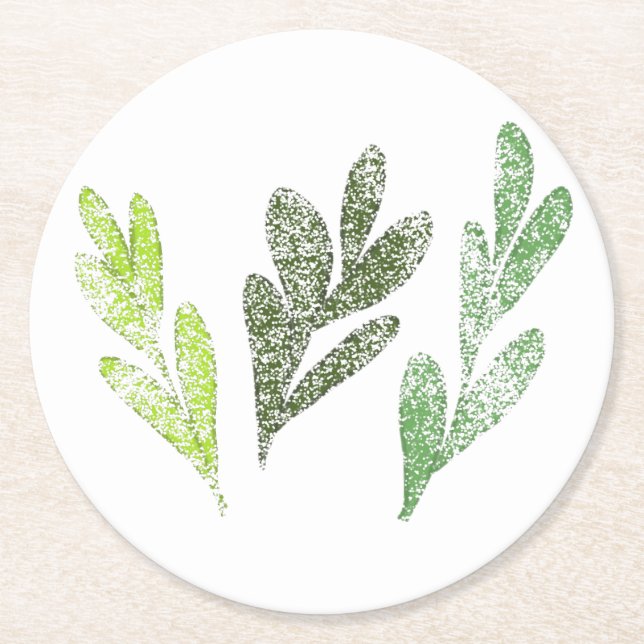 Leaf Pattern Untersetzer (Vorderseite)