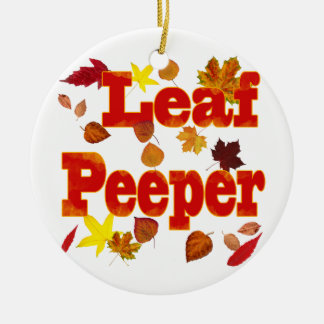 Leaf Peeper Keramik Ornament